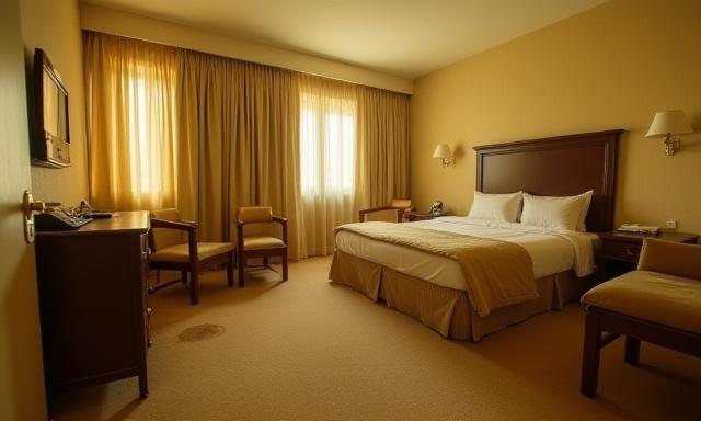 Old hotel room before renovation